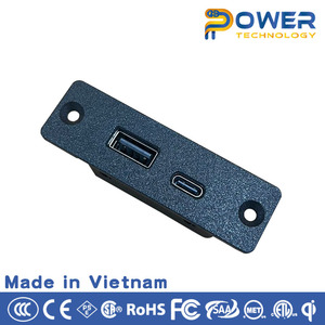 Estación de carga USB + TypeC de 2 puertos superventas, tiras de alimentación para sofá/escritorio/MESA, opción de carga versátil - Product Image 2