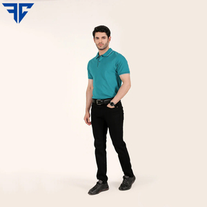 Chemise pour homme en jersey solide de haute qualité 100% coton, col rabattu, nouvelle arrivée 2024, grande taille à prix avantageux - Product Image 5