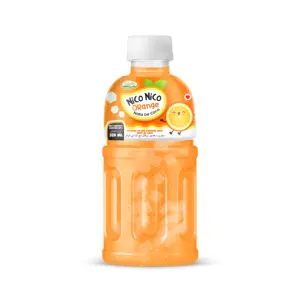 BRCGS 325ml NAWON Nata de Coco içecek meyve suyu jöle Nata de Coco turuncu OEM/ODM içecek üreticisi