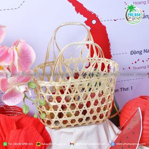 PRODUIT TOP Exportation du Vietnam Transformez votre espace avec des paniers décoratifs et polyvalents en bambou - Product Image 2