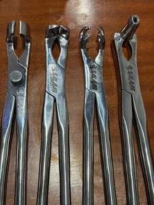 Forceps dentaires pour chevaux à 4 pièces, extraction dentaire, chirurgie buccale vétérinaire, forceps pour molaires équines, haute qualité - Product Image 2