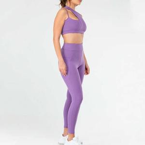 Fabricante Activewear Proveedor Mayorista Personalizado Mujeres Leggings Set Alta Calidad Mujeres Fitness Wear OEM Gym Legging and Tops - Product Image 3