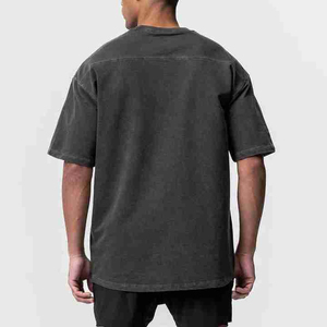 <b>100</b>% cotton, T-shirt for men, loose fit, printed T-shirt for men Hip Hop <b>100</b>% Cotton Oversized Acid Wash T-Shirt for Men OEM - Product Image 4
