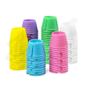 Plato Dappen Dental Manual desechable de plástico, 100 Uds., colores surtidos, grado A +, plato Dappen para pestañas, Pakistán - Product Image 1