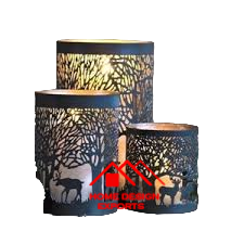 Productos de Tendencia, Candelabro Decorativo de Metal con Acabado Dorado, Decoración de Mesa y Centro de Mesa - Product Image 6