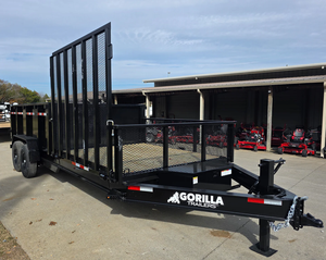 Remolque Utilitario Híbrido 7x20 con Laterales de 3 Pies, Ejes Dobles de 7000 LB, 14000 GVWR, Transportador de Equipo Pesado en Venta - Product Image 2