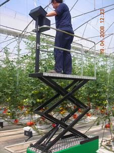 Chariot à rails électrique et métallique de qualité supérieure pour l'agriculture en serre, utilisation pour les tomates et les légumes, garantie de 2 ans du fournisseur turc - Product Image 2