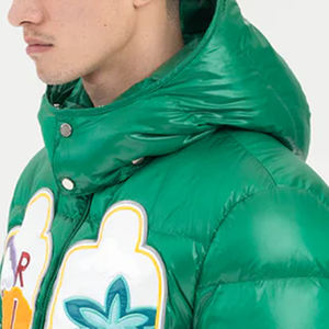 แจ็กเก็ตขนเป็ดผู้ชายแฟชั่นไม่เหมือนใครปักผ้ากำมะหยี่ปกตั้งสำหรับฤดูหนาว - Product Image 5