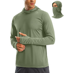 Custom Men's <b>Long</b> <b>Sleeve</b> Fishing Hoodie Neck Hooded Fishing Hoodie High Quality Cheapest Price Fishing Hoodies - Product Image 1