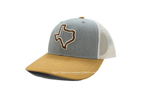 Sombrero de camionero de 2 tonos con logotipo bordado 3D del estado de Texas personalizado, gorra deportiva de perfil medio de venta caliente para adultos, hecha en proveedor de Vietnam - Product Image 2