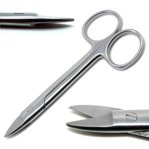 Tijeras de corona de 10,5 cm de alta calidad con certificación ISO, dientes de acero inoxidable, instrumento Dental recto, base de instrumento quirúrgico - Product Image 1