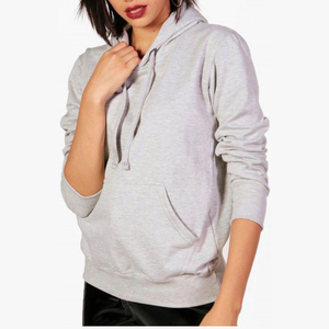 Pulls surdimensionnés en polaire de haute technologie Baggy coupe ample Boxy sweat à capuche court uni vierge solide 3d broderie sweats à capuche personnalisés - Product Image 6