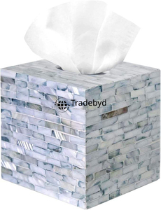 กล่องใส่กระดาษทิชชูลายดอกไม้สลักลายประณีต คุณภาพพรีเมียม สำหรับตกแต่งบ้านสไตล์โมเดิร์นหรูหรา จาก Tradebyd - Product Image 3