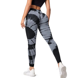 Ensembles de yoga sans couture pour femmes Ensemble de vêtements de gymnastique tie dye Leggings taille haute d'entraînement Leggings de sport dye pour femmes - Product Image 1