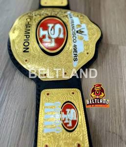 Cinturón de Campeonato de los San Francisco 49ers para Adultos, Cómodo y Duradero, Tallas de Cintura Alta, 2 mm y 4 mm, Zinc - Product Image 3