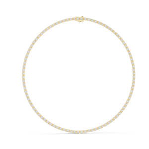 สร้อยคอเพชรเทนนิส 14.016 กะรัต เพชร CVD คุณภาพ VVS-VS สี EF  ทอง 18KT, 14KT, โรสโกลด์, เยลโลว์โกลด์, ไวท์โกลด์  เครื่องประดับหรูหรา - Product Image 4