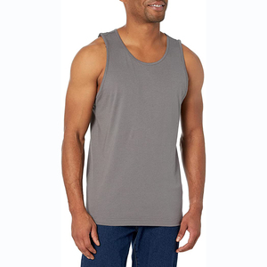 Custom Gym Tank Top for <b>Men</b> Dropped Armhole 100% Cotton Tank Tops Plain Gym Vests Blank <b>Sport</b> Tank Top <b>Men</b> - Product Image 5
