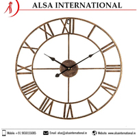 Horloges murales en quartz de qualité supérieure, plaquées or, design contemporain, affichage numérique à aiguilles, ensemble multi-pièces pour la décoration de bureau
