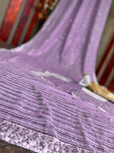 La plus belle et la plus attrayante georgette, lourde séquence, saree de travail avec blouse pièce indienne, vêtements pour femmes, pas cher, prix bas, vente en gros - Product Image 6