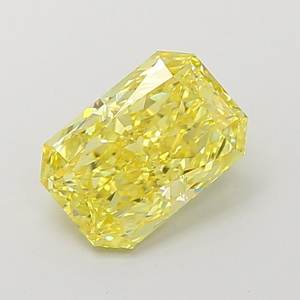 Radiant 1.66ct VS1 Fancy <b>Vivid</b> Yellow Lab Grown Diamond - Product Image 1