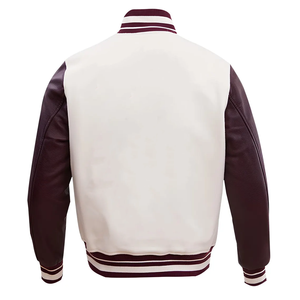 Veste bomber universitaire de haute qualité avec logo personnalisé, col montant, logo sur le devant, pour homme, baseball, OEM - Product Image 2
