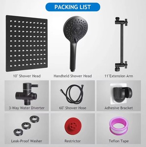 Công Nghệ Giá Bán Buôn Phòng Tắm Vòi Hoa Sen Đặt 10 Inch Áp Lực Cao Mưa Đầu Vòi Hoa Sen Chất Lượng Tốt Hệ Thống Vòi Hoa Sen - Product Image 4