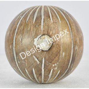 Objeto Decorativo para Sala de Estar, Bolas de Madera Hechas a Mano Ecológicas, Artículos de Decoración Navideña para el Hogar - Product Image 3