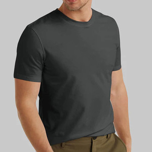 Camiseta básica lisa de corte atlético para hombre - Product Image 4