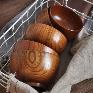 Bol à pâte en bois rustique fait à la main de haute qualité Style de ferme vintage pour salades de fruits de mariage et décorations - Product Image 6