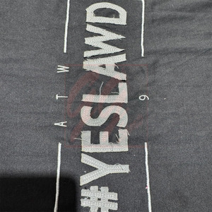 GGSport Custom 230 GSM 100% Camiseta de algodón Camiseta de ajuste regular con parche bordado con logotipo desgastado y opciones de marca OEM - Product Image 6