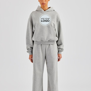 ชุดวอร์ม2ชิ้นสำหรับผู้ชายชุดวอร์มแขนยาวคอกลมแบบสวมหัวชุดวิ่งออกกำลังกายแบบแอคทีฟ - Product Image 1