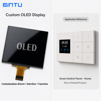 Écran OLED carré intelligent de 1,85, 1,97, 2,07, 2,4 pouces, panneau de commande personnalisé pour éclairage mural, contrôleur de scène, domotique OEM