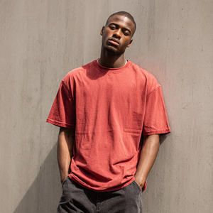 เสื้อยืดคอกลมแขนสั้นพิมพ์ลายแบบถ่ายเทความร้อนสำหรับผู้ชาย ผ้าฝ้ายทอ 100% สำหรับใส่วิ่งออกกำลังกายในฤดูร้อน - Product Image 4