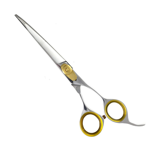 Tijeras profesionales de acero inoxidable Premium para el cuidado de mascotas, tornillo ajustable dorado y silenciador, tijeras para el cuidado del cabello al por mayor - Product Image 1