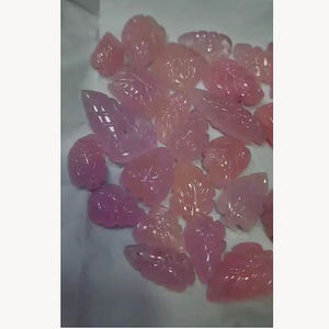 มอร์แกนไนท์สีชมพูธรรมชาติขนาด17-35มม. แกะสลักใบ527ซม. พลอยหลวมคุณภาพสูงจำนวน26ชิ้นทำให้เรา $127 - Product Image 5