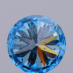 1.00 Carat IGI Certifié Round Cut Lab Grown Diamond Fancy Vivid Blue VS2 Clarity Excellent Polish CVD from Surat India - Product Image 5