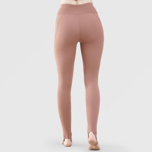 Leggings Capri Taille Haute GA Respirants en Spandex/Nylon avec Logo Personnalisable Disponible – Rose, Tailles XXS, XS, XXL pour l'Entraînement Actif - Product Image 2