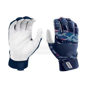Gants de frappeur de baseball en cuir véritable à bas prix Bonne qualité quantité minimale de commande confortable Gants de frappeur de baseball pour le sport - Product Image 1