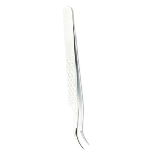 Pinzas de pestañas de volumen Puntas de fibra Injerto de pestañas Pinzas de agarre nano OEM Punta puntiaguda Premium Pinzas de pestañas de acero inoxidable - Product Image 3