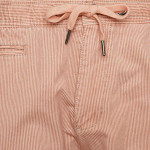 Mens Casual Elastic Waist Summer <b>Shorts</b> with Drawstring Cotton Blend Breathable Striped Chino <b>Shorts</b> for Beach and Daily Wear - Product Image 6