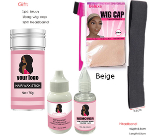 Boîtes d'installation de perruque personnalisées, étiquette privée, Kit de perruque en dentelle, emballage imperméable, teinte de cheveux, Spray, contrôle des bords, <span class=keywords><strong>colle</strong></span> à dentelle - Product Image 1