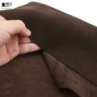 Wildleder-Rindsleder, weich, 0,5-1,5 mm, organisch, authentisch, Kaffeefarben, Premium-Spaltleder für DIY-Bastelarbeiten, Werkstatt, Röcke, Gürtel, Sofa