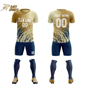 เสื้อฟุตบอลสำหรับผู้ชายผู้หญิงเสื้อฟุตบอลพิมพ์ลายเสื้อฟุตบอลชุดเสื้อเจอร์ซีย์สั้นออกแบบโลโก้ได้ตามต้องการ - Product Image 3