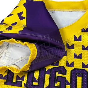 Vente de gros OEM Maillot de football américain & Rugby Maillot d'équipe sublimé blanc respirant - Product Image 6