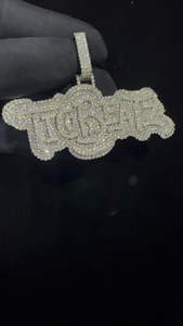 Pendentif en argent plaqué moissanite personnalisé de qualité supérieure avec des bijoux sertis de pierres brillantes pour un style de rue, une mode de rappeur - Product Image 5