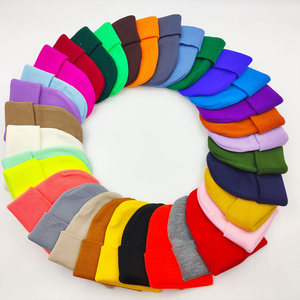 หมวกอะคริลิคฤดูหนาวหลายสีสำหรับผู้ใหญ่หมวกถักแจ็คการ์ดให้ความอบอุ่นสำหรับฤดูหนาวโลโก้ตามสั่ง - Product Image 1