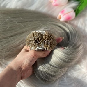 Super Double Dessiné 100% Extensions de Cheveux de Kératine Humaine Style Vietnamien Pointe Plate Usine En Gros - Product Image 6