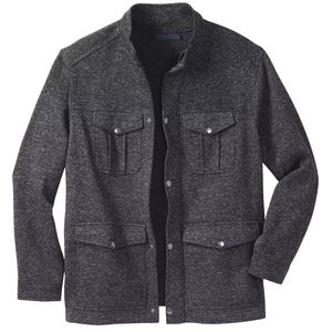 Veste légère à fermeture éclair pour hommes, coupe-vent décontracté de grande taille avec toile respirante, vêtements d'extérieur à la mode, manteaux coupe-vent - Product Image 1
