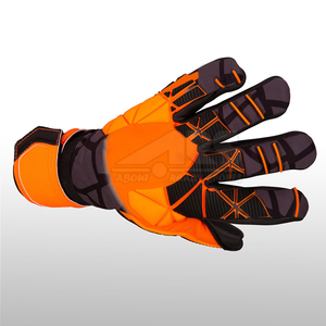 High Quality Professional <b>Leather</b> <b>Football</b> Gloves for Goalkeepers Breathable Protective Fingers - Product Image 3