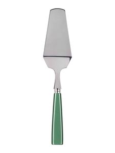 Serveur de gâteau en acier inoxydable élégant personnalisé avec poignée en résine de style vert et blanc fait à la main au meilleur prix - Product Image 4